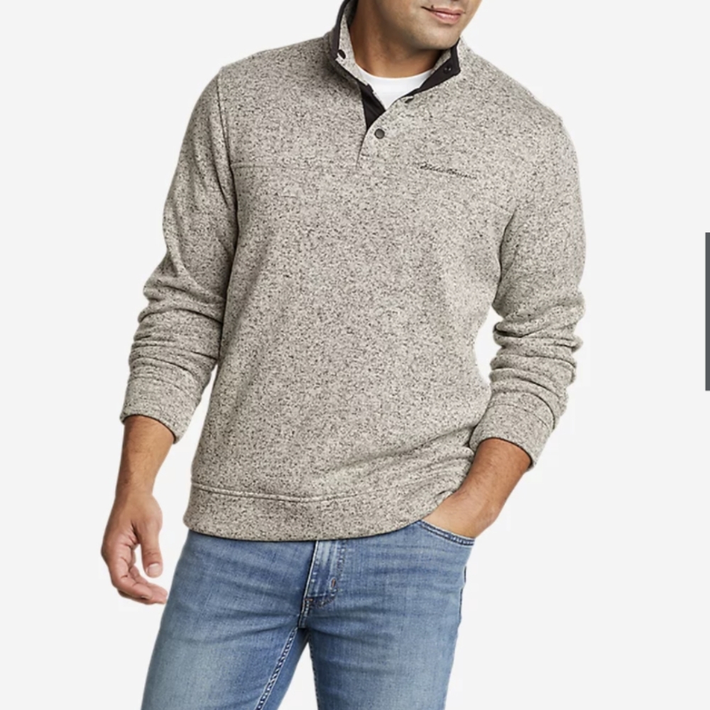 Eddie Bauer Men's Radiator Fleece, snap front